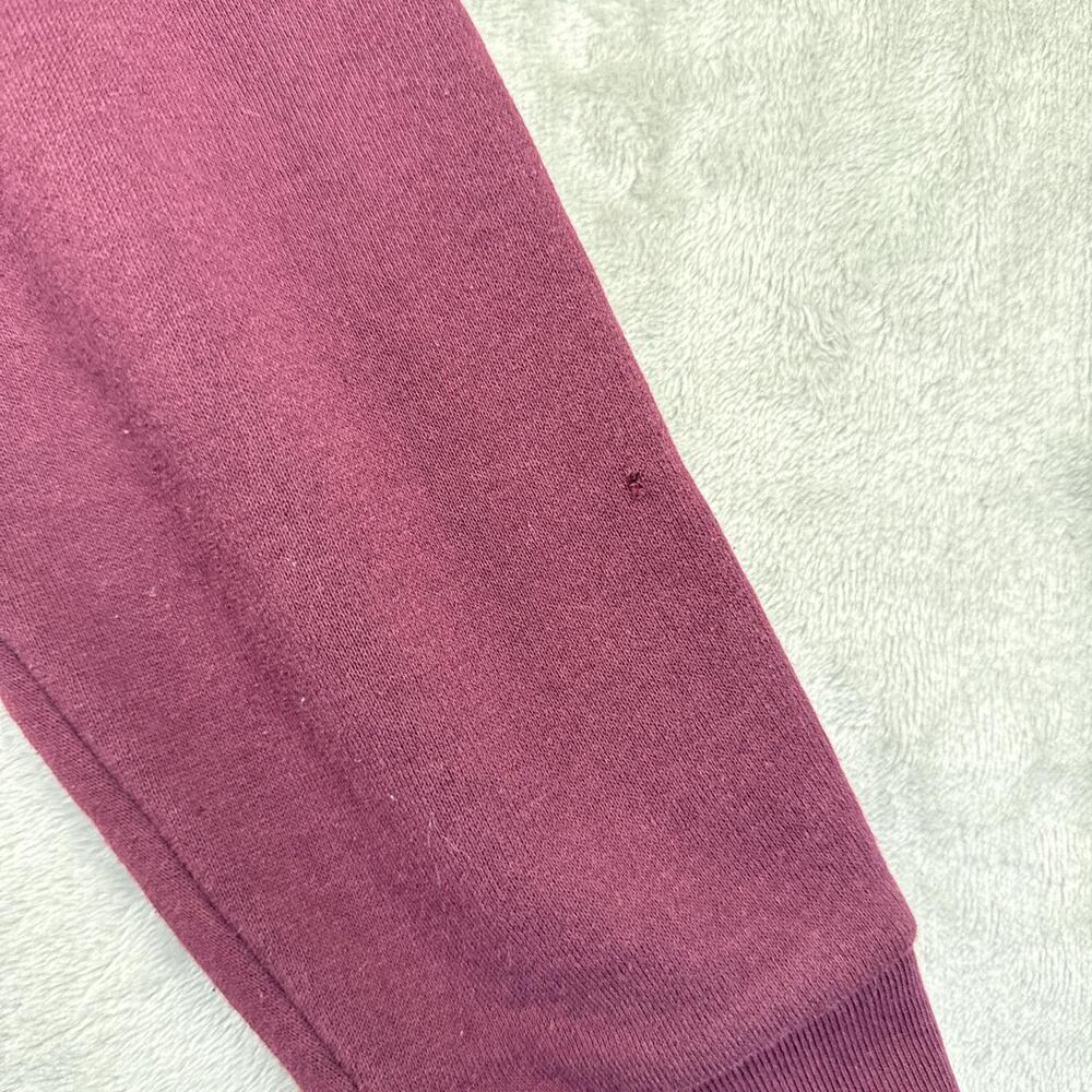 PINK Palm Tree Logo 1/4 Quarter Zip Sweatshirt Maroon/Burgundy Size Medium - Picture 7 of 7